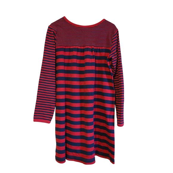 Robe Hanna Andersson Taille 6-7 - Manches Longues, Poches à Pois, Bleu Et Rose
